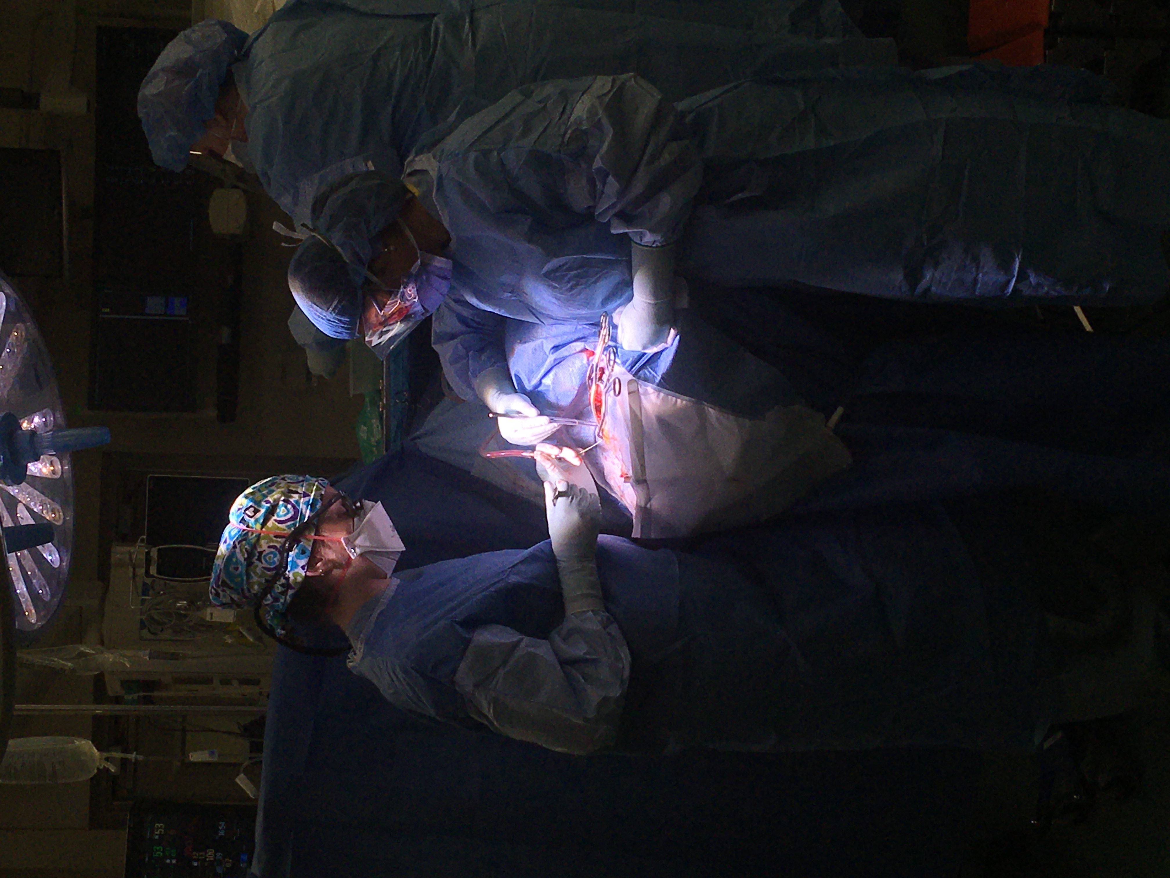 dark operating room
